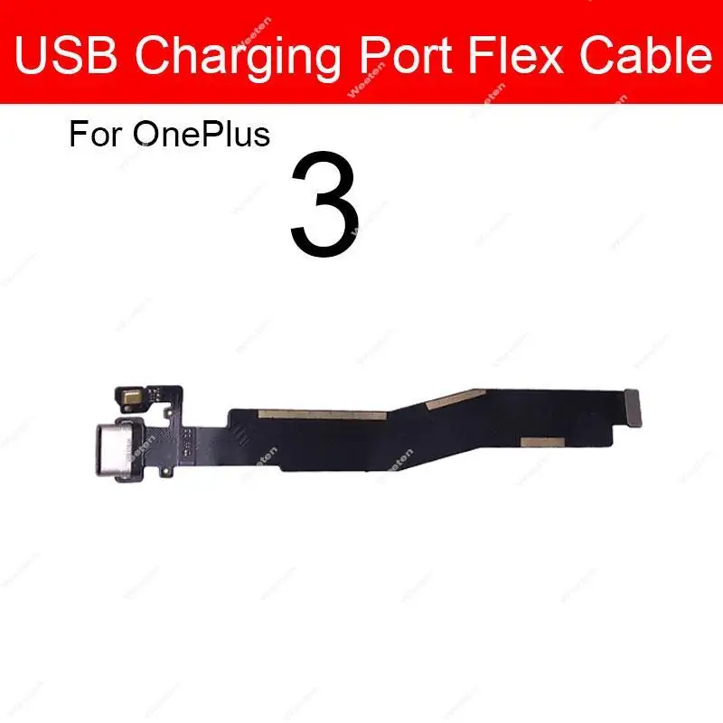 USB Charging Flex Cable For Oneplus 1 2 X 3 3T 5 5T 6 6T 7 7T 8  8T Pro USB Charger Port Connector Flex Cable Replacement