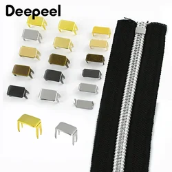 20/50/100Pcs 3#5#8#10# Metal Zipper Stopper Nylon Zips Tail End Lock for Garment Bags Zippers Repair Kit DIY Replace Accessories