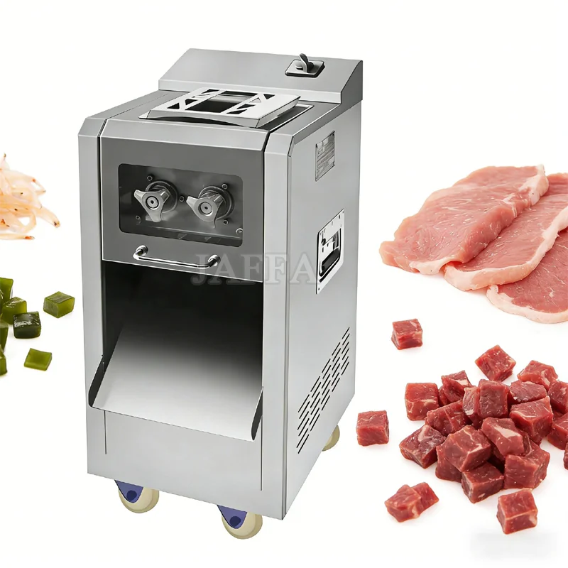 

New 220V Automatic Sausage Chicken Breast Jerky Beef Deli Meat Slicer Machine with 304 Stainless Steel and Adjustable Thickness