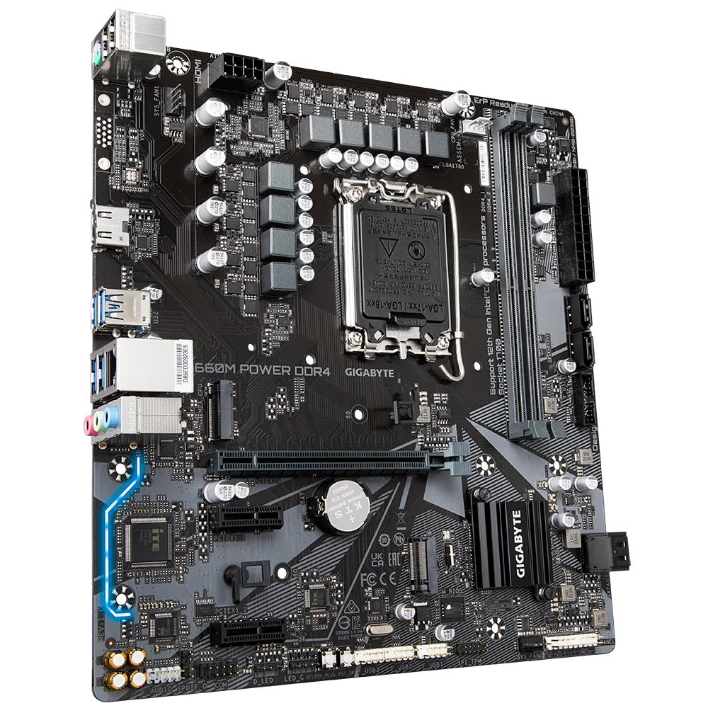 Placa-mãe Gigabyte B660M POWER DDR4 LGA1700 Micro ATX Intel B660