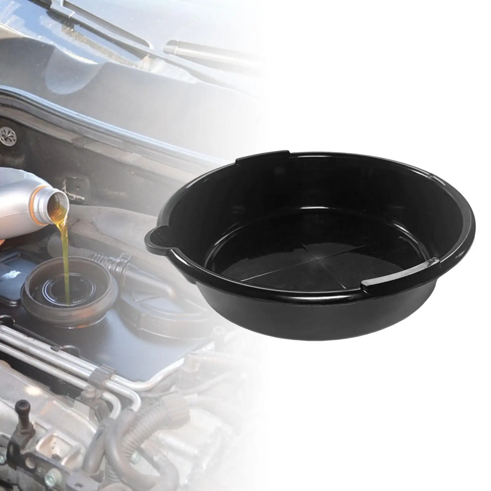 Oil Drain Pan Garage Tool Auto Repair Basin for Workshop Motorcycle