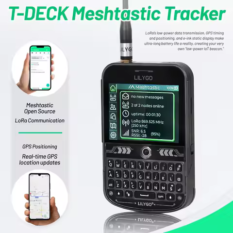LILYGO T-Deck Plus Meshtastic ESP32-S3 LoRa 433MHz 868MHz 915Mhz Development Board SX1262 LoRaWAN Low power Communication Module