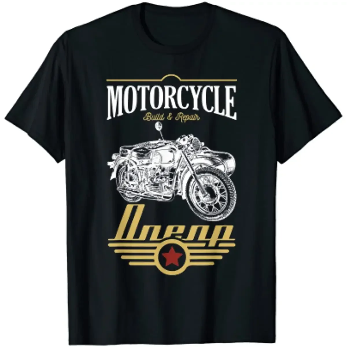 

Summer Short Sleeve Casual Mens shirt 100% Cotton O-Neck Size S-5XL Dnepr Motorcycle Offroad Motorcyclist T-Shirt graphic tshirt