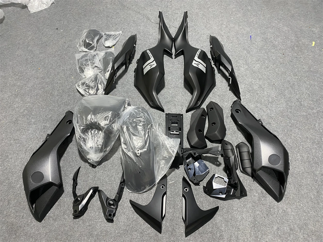 Motorcycle Fairing Kit fits into MT-07 2013 2014 2015 2016 MT07 13 14 15 16 Year fairing Matte black grey motorcycle housing