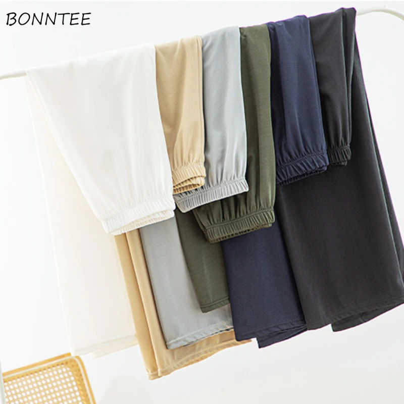 

Straight Pants Women Solid High Waist All-match Simple Basic Chic Casual Korean Fashion Streetwear Spring Summer Trousers Young