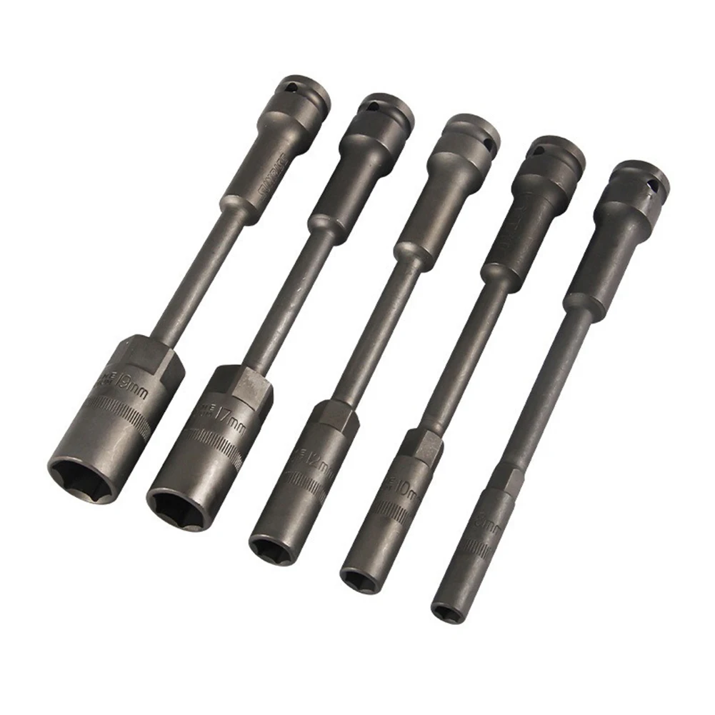 

1pc 8-19mm Extra Long Thin Wall Socket 1/2 Inch Square 200mm Hex Nut Socket Wrench For Automobiles,Machinery,home Appliances