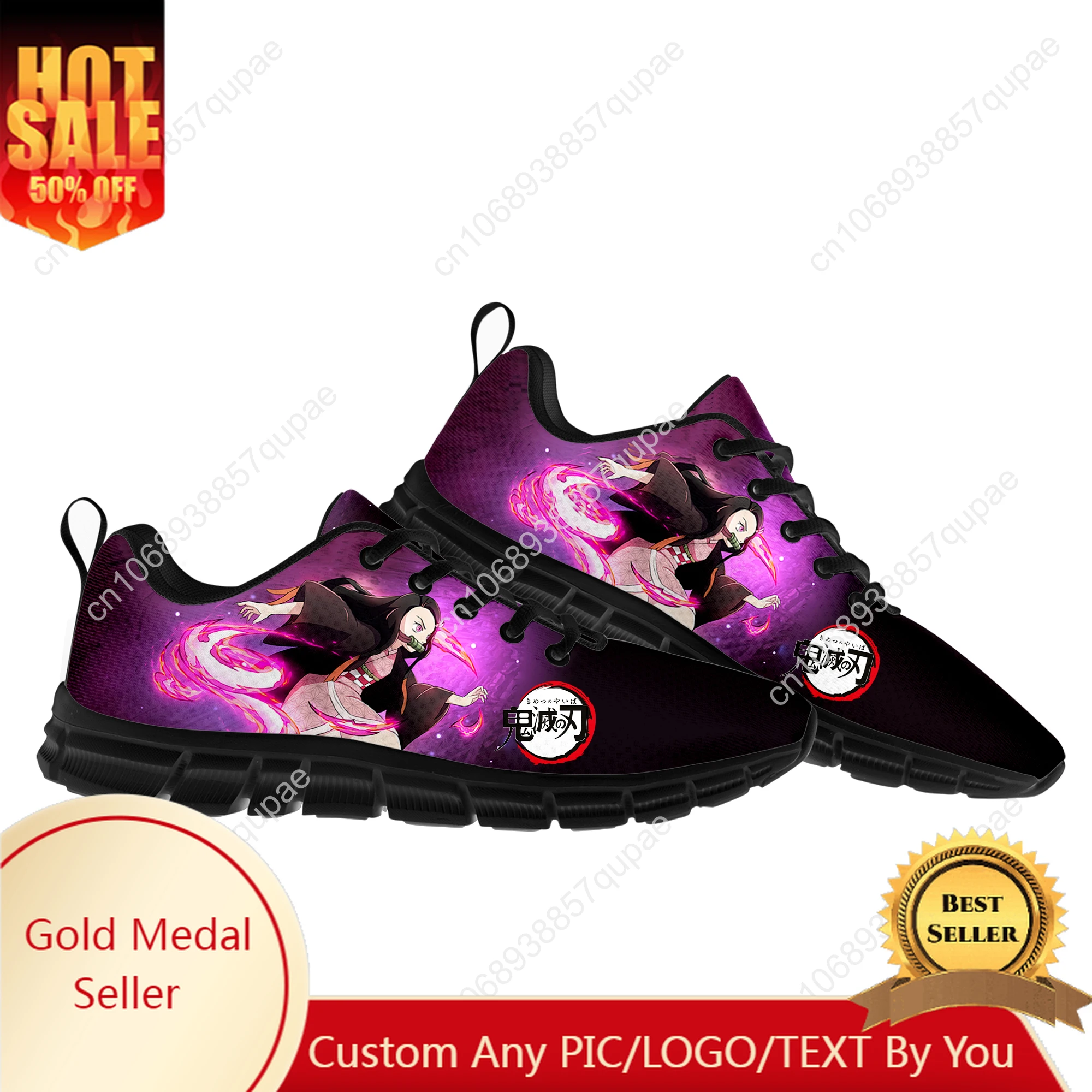 

Kamado Nezuko Cartoon Anime Sports Shoes Mens Womens Teenager Sneakers High Quality Parent Sneaker Couple Custom Shoes