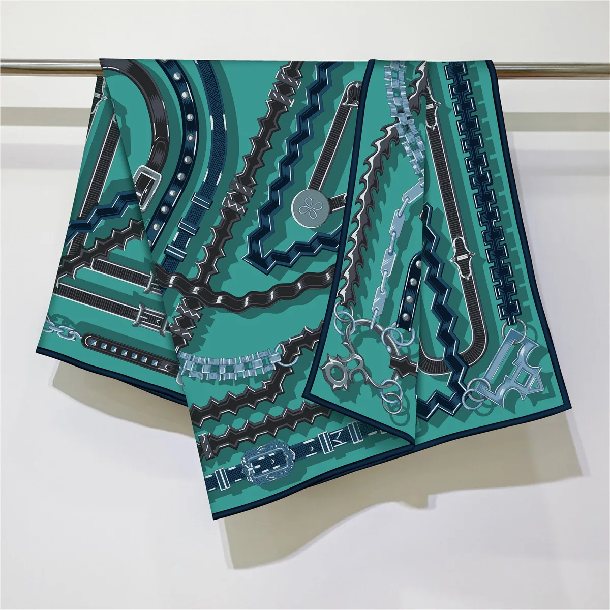 Twill Silk Cashmere Scarf Luxury Winter Square Shawls Mother Christmas Gift Hand Rolled Edges Bandanas Neck Head Accessories view 3