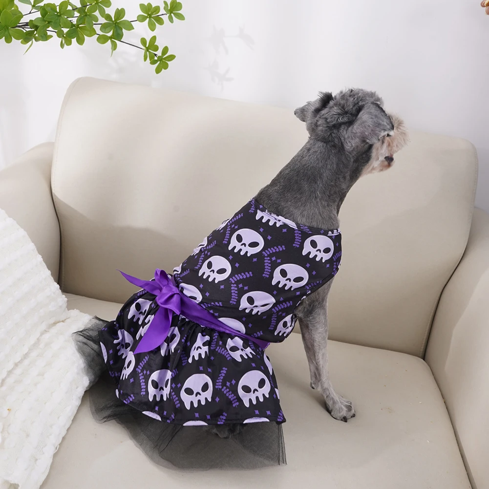 Small Dog Outfit Halloween Dog Costume Breathable Material Easy On-Off Flexible Movement Lightweight Cotton Fabric