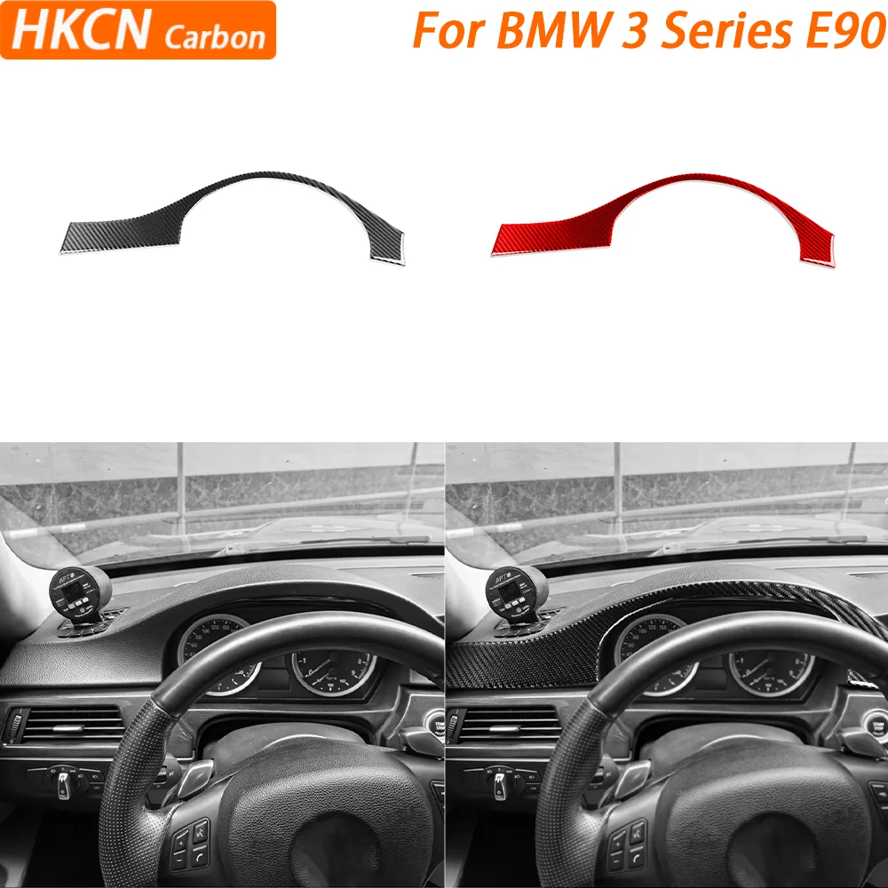 

Для BMW 3 серии E90 2005–2012 автомобильные аксессуары карбоновый Fiebr спидометр со стороны водителя приборная панель Paenl Cover отделка модифицированная наклейка