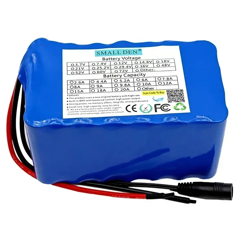 New 24V 20AH lithium battery pack with built-in BMS 21700 electric scooter and motorcycle charging battery pack for camping