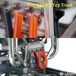 RC 1/14 Plastic Decorative Trachea Air Tube For 1/14 RC Tractor Truck Trailer Diy Tamiyaya Model Accessories Rc Toy Truck Parts