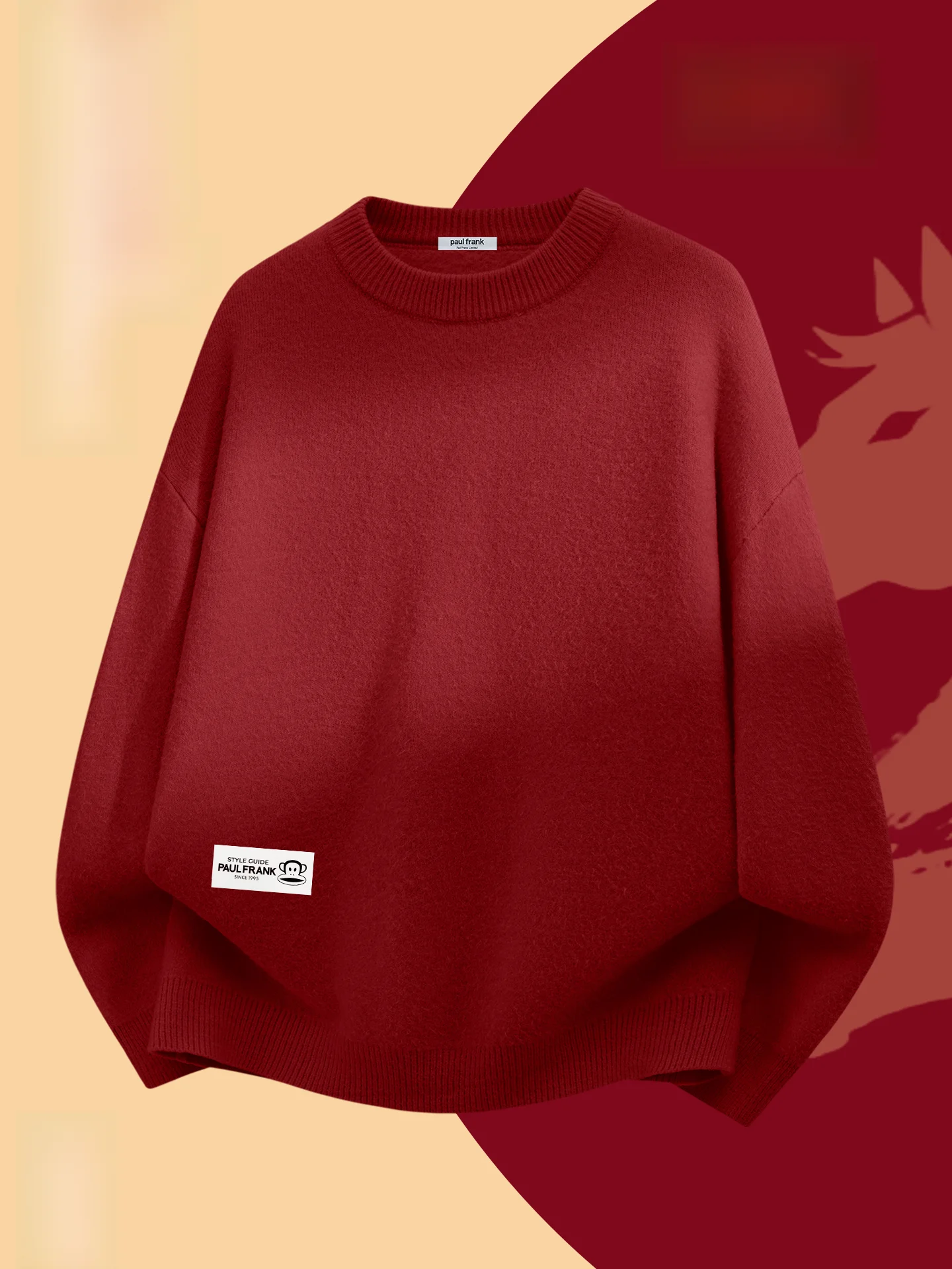 

Men's Fce Lined Knitwear round Ne Winter Sweater Warm Thiened Cotton Polyester Blend Color Casual Wear