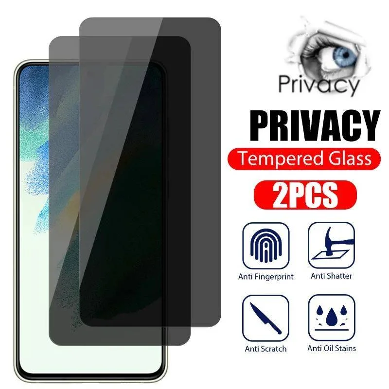 2Pcs Privacy Tempered Glass For Samsung Wide 5 A52S A53 A52 M14 M10 M01S A10S M34 A10 5G 4G Screen Protector Galaxy Quantum3