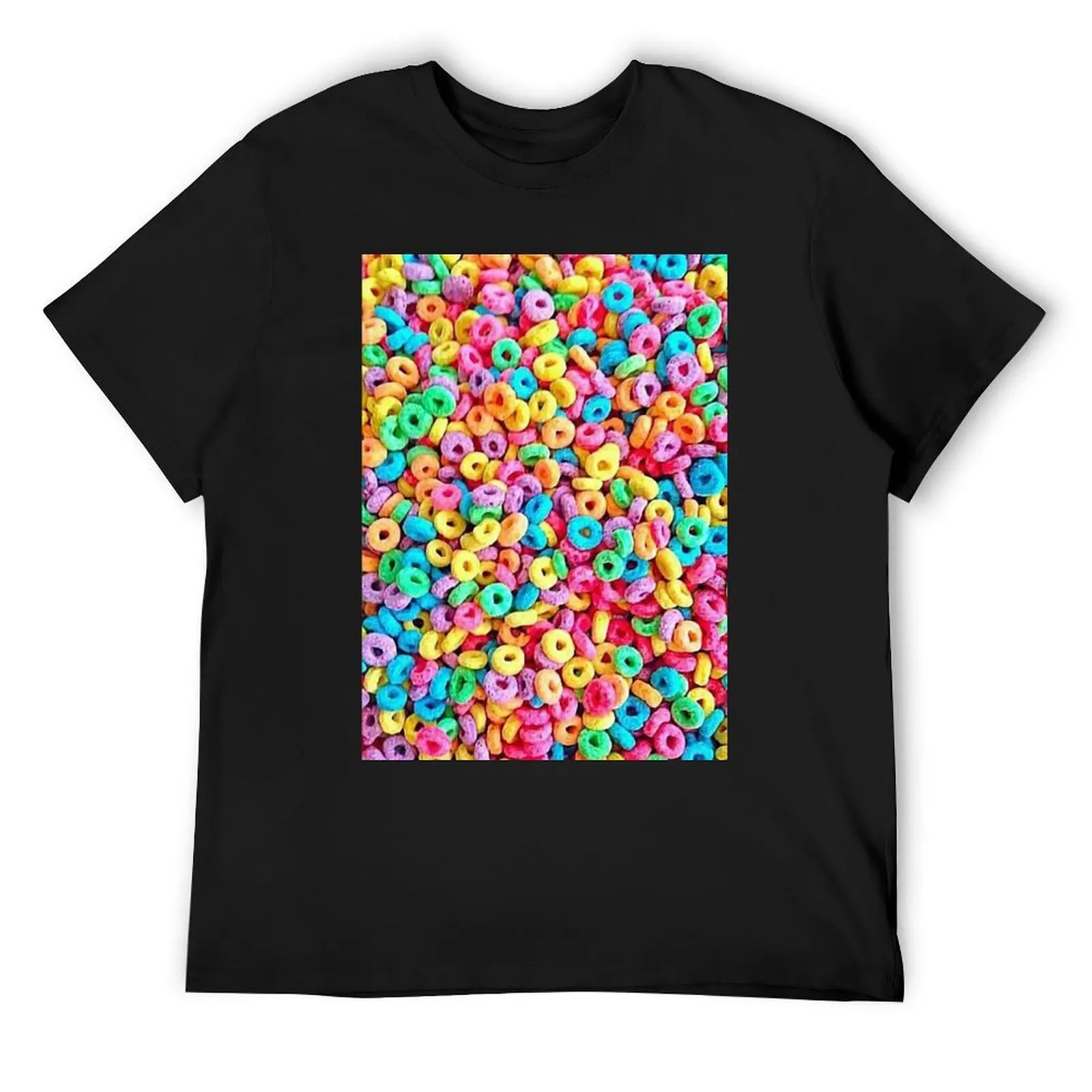 

Fruit Loops T-Shirt new edition street wear anime mens graphic t-shirts hip hop