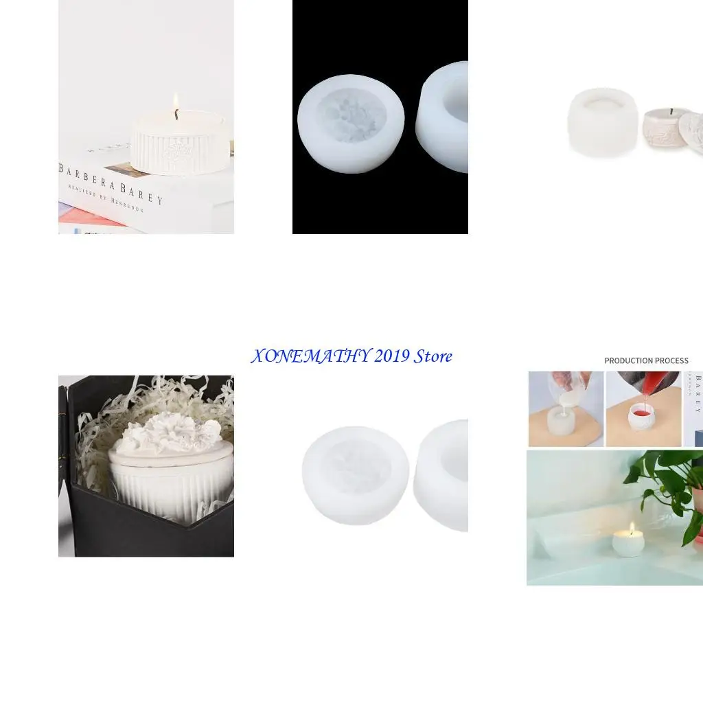 F42F Rose Bottle Silicone Mold Handmade Desktop Decoration Gypsum Ornaments Aromatherapys Holder Epoxy Resin Mould