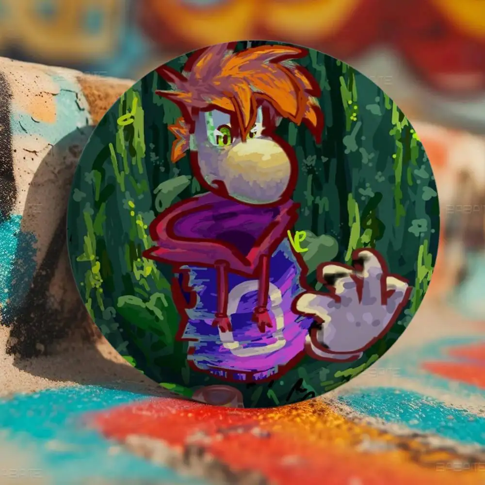 أنيمي R-رايمان أساطير شارات أنيمي شارة ليزر مستديرة الكرتون بروش الملابس على ظهره اكسسوارات التلبيب