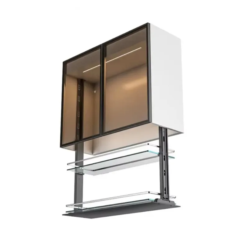 Electric Cabinet Lifting System Hydraulic Intelligent Lifting Kitchen Accessories Cabinet Kitchen Storage Drawer Storage Device