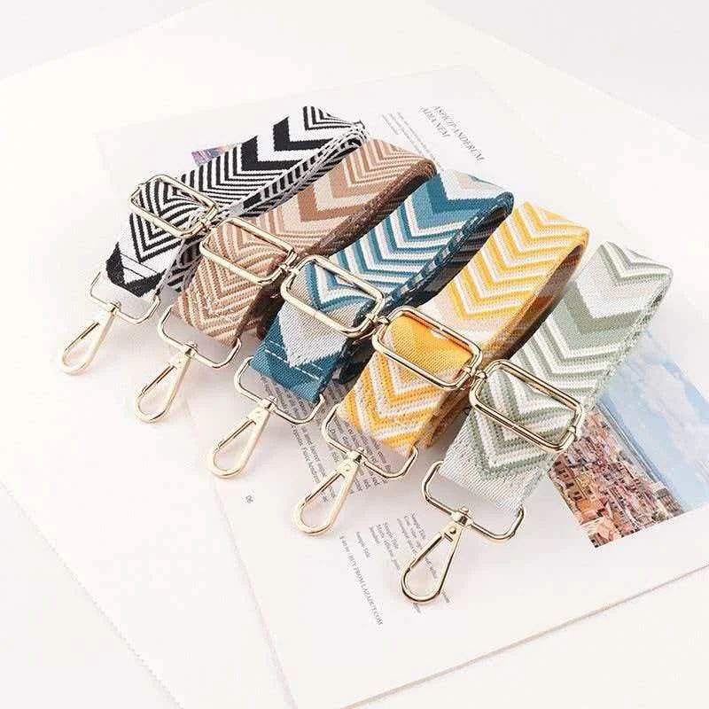 1 Piece 1.50inch Wide Adjustable Handbag Purse Strap Replacement Crossbody Shoulder Strap Magnolia Pattern Jacquarded Strap