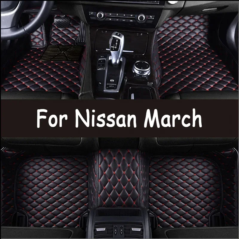 

Car Floor Mats For Nissan March 2010 2011 2012 2013 2014 2015 2016 2017 2018 Custom Foot Pads Carpet Cover Interior Accessories