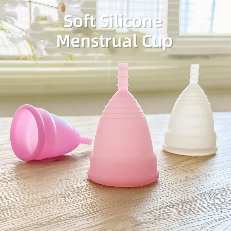 Menstrual Cup Silicon Cup Vaginal Vagina Reusable Menstrual Collector Sterilizer Cups Period Silicone Menstruation Care