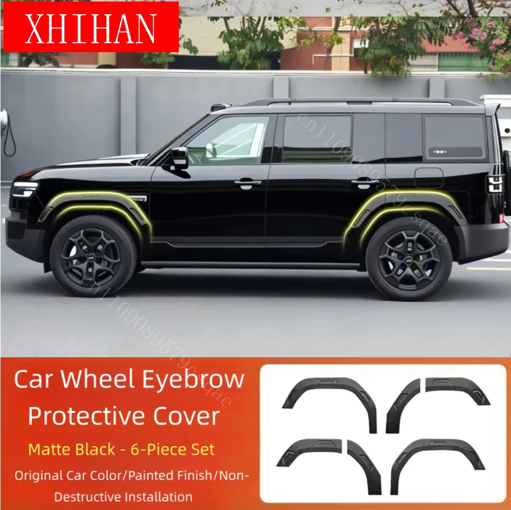 For BYD Leopard 7 Titanium 7 2025 Car Wheel Eyebrow Protective Cover Modification Mecha Widened Wheel Arch Trim Upgrade Parts