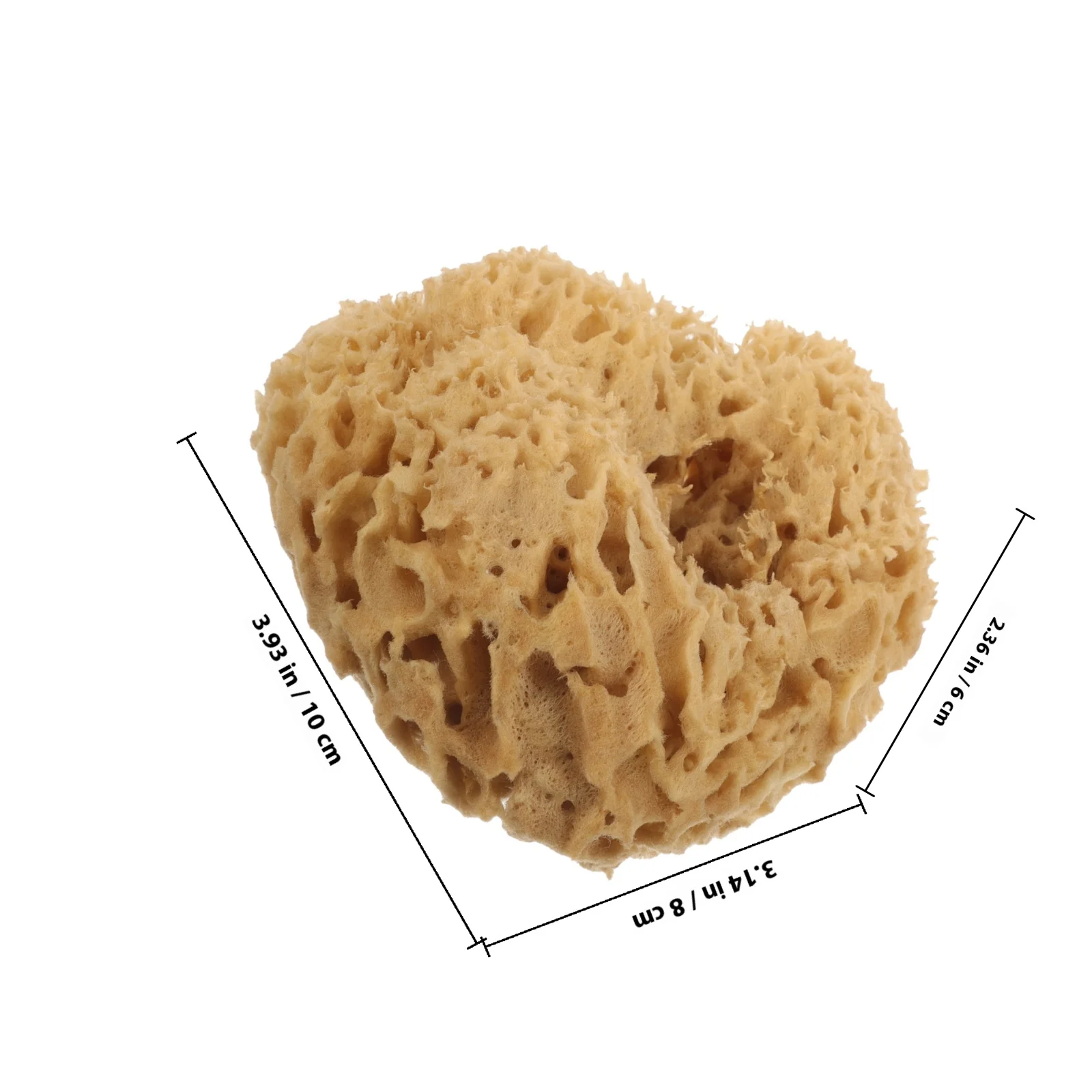 كرة حمام محمولة، إسفنجة استحمام طبيعية على شكل قرص العسل للبشرة الناعمة، تنظيف عميق، خفيفة الوزن، مناسبة للسفر #4