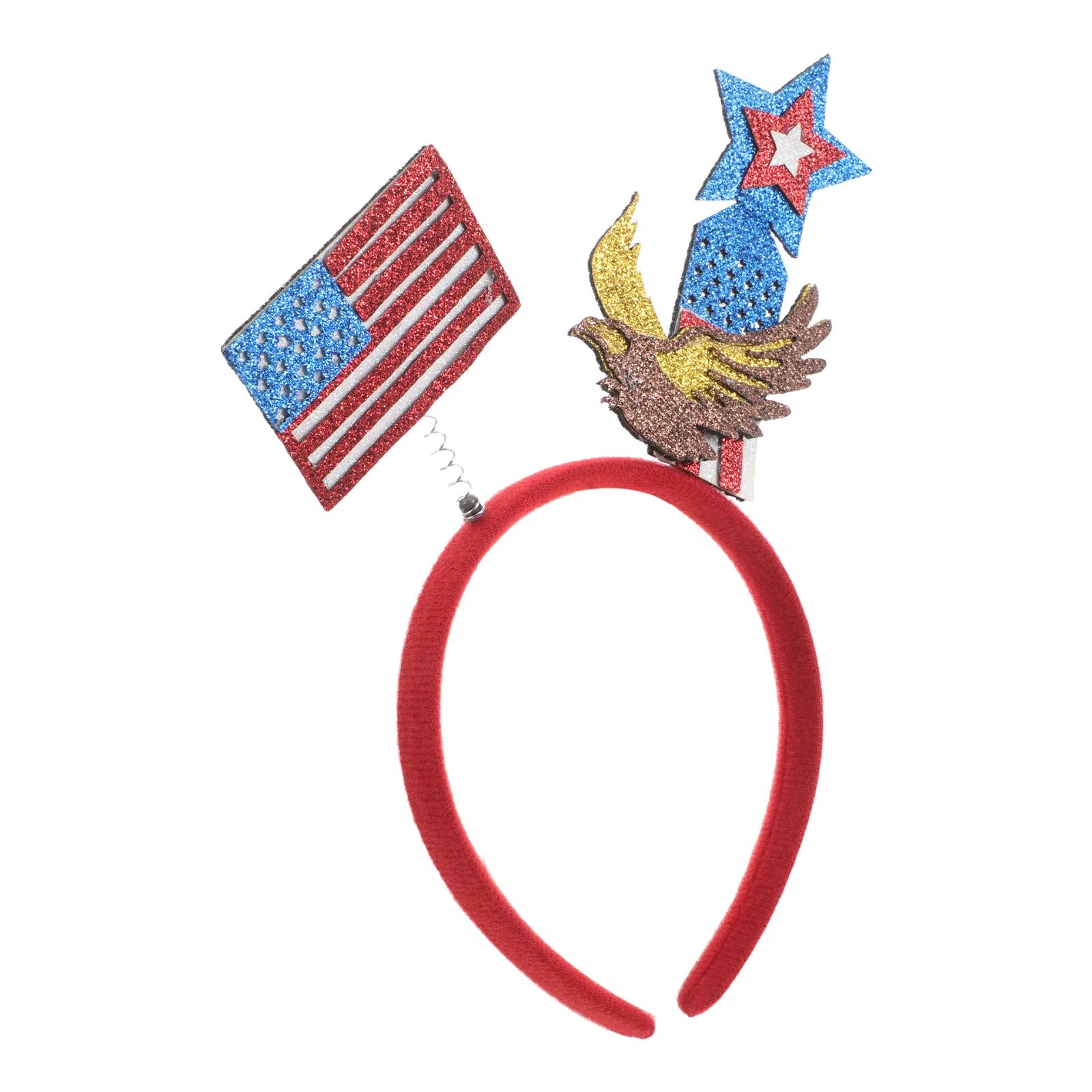 

Independence Day Headband Red White Flag Eagle Design Patriotic Hair Accessory For Women Girls 4Th Of July