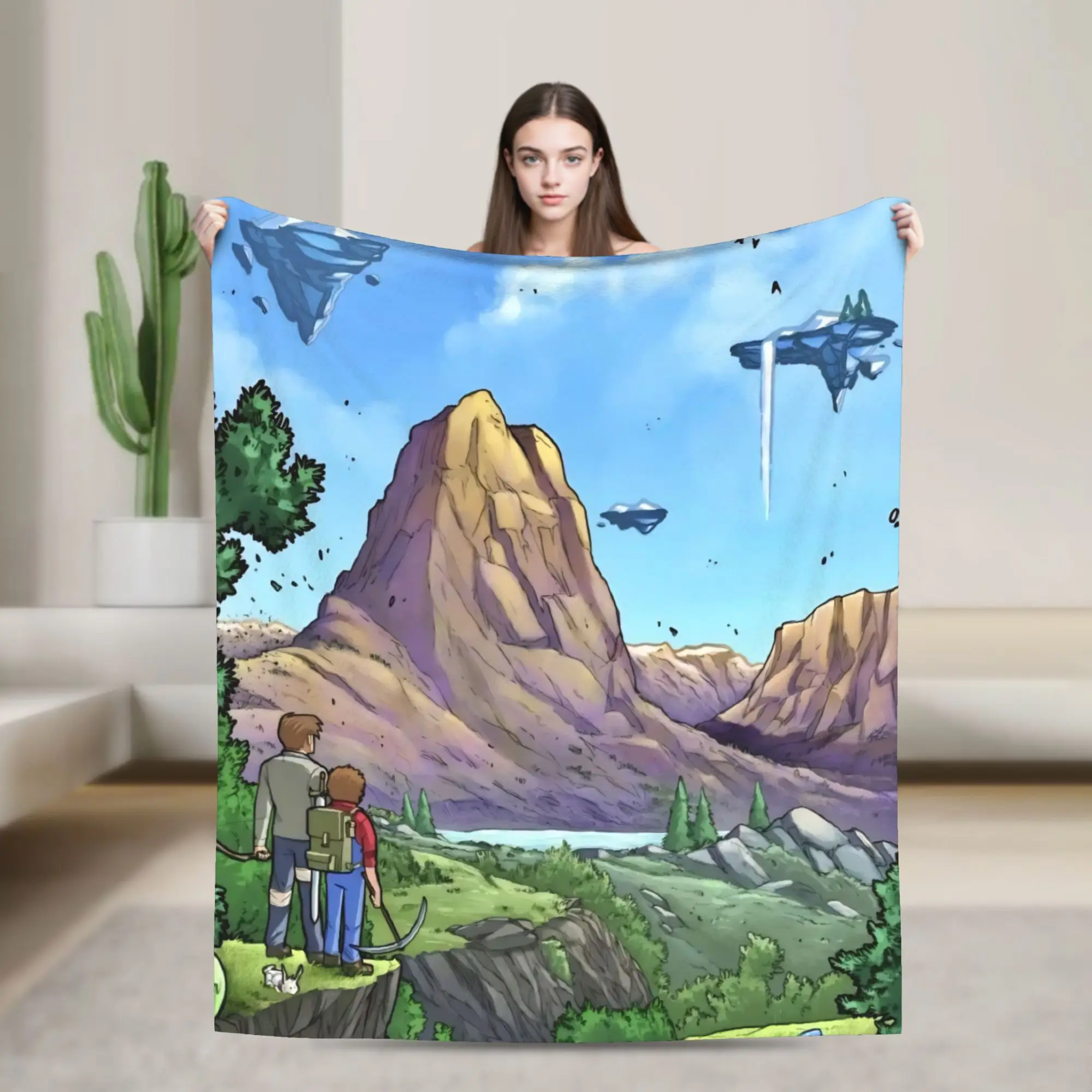 Terrarias Blankets Lightweight Thin Fleece Comfort Gifts  Throw Blanket Bedding Throws