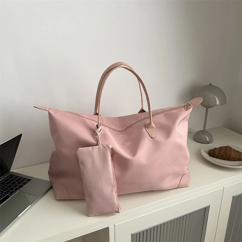 

Travel Bag with Mini Purse Business Trip Portable Storage Handbag Large capacity Shoulder Bags Commuter Tote Sports Fitness Pack
