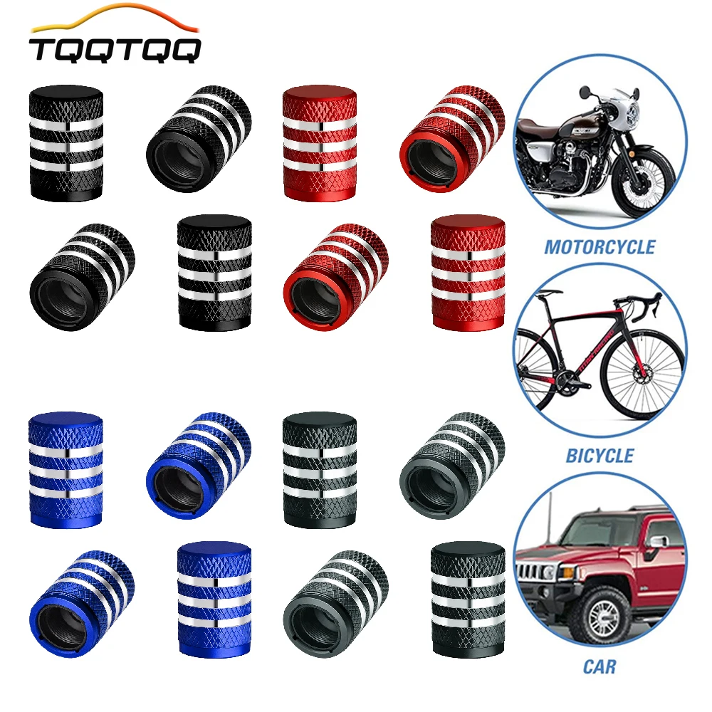 

4PCS Tire Valve Stem Caps, Corrosion Resistant, Universal Stem Covers for Cars Trucks Motorcycles SUVs and Bikes