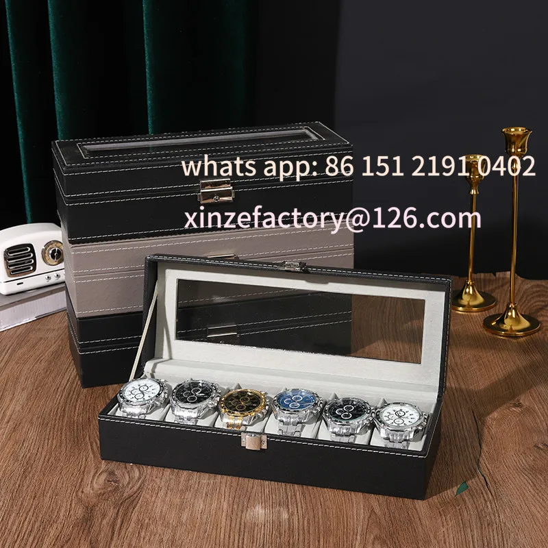 

Customizable Watch Storage Box Home Jewelry Organizer Display Case for Mechanical Watches