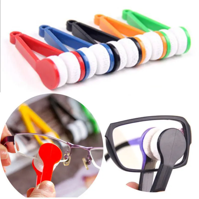 1-4Pcs/Set Portable Multifunctional Glasses Cleaning Rub Eyeglass Sunglasses Spectacles Microfiber Cleaner Clean Brushes