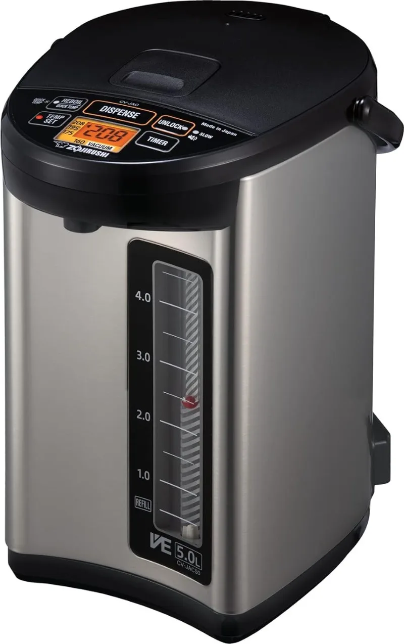 

Zojirushi CV-JAC50XB 5.0 Liter VE Hybrid Water Boiler and Warmer (Stainless Black)