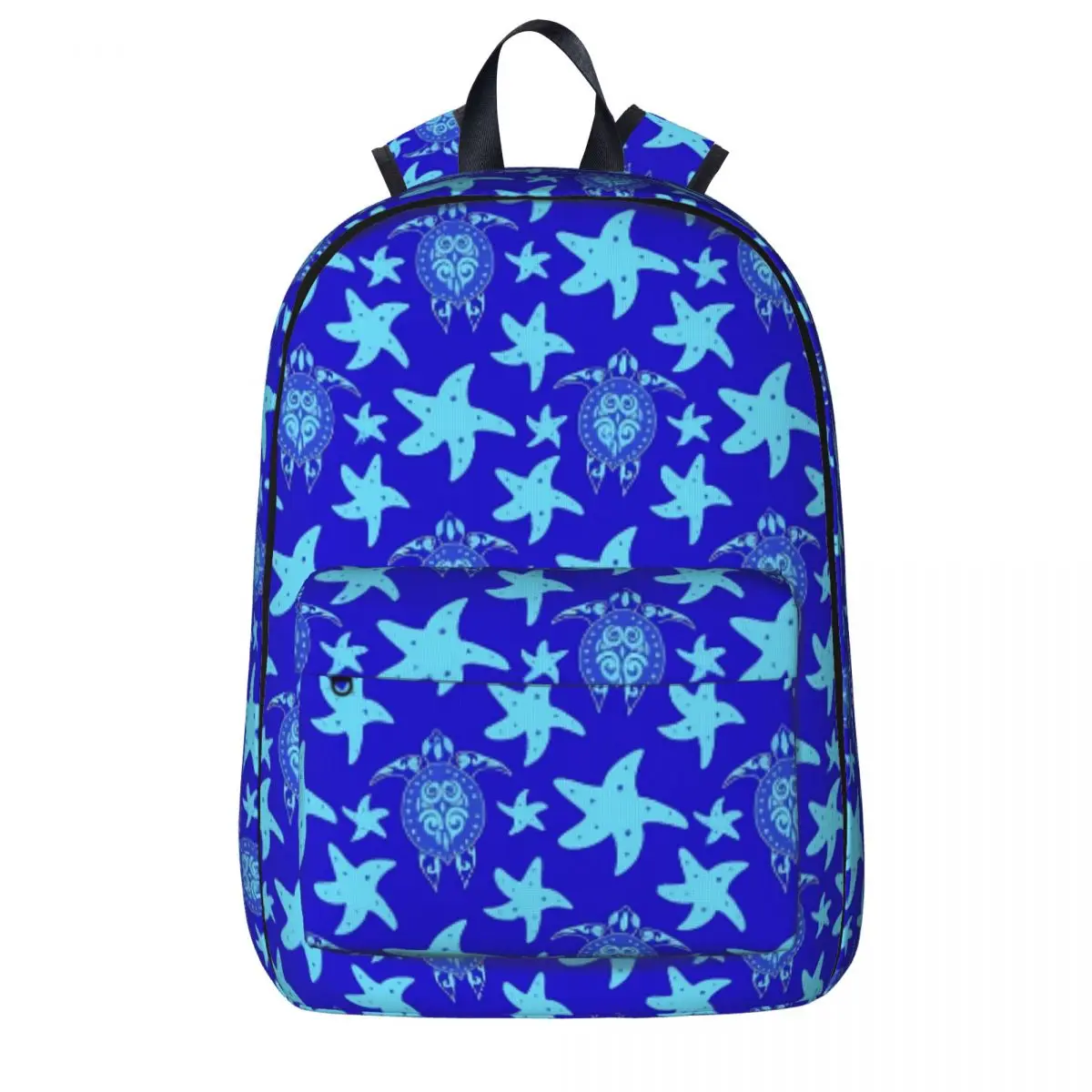 

Ocean Turtles Backpack Starfish Print Novelty Backpacks Student Travel Print School Bags Design Rucksack