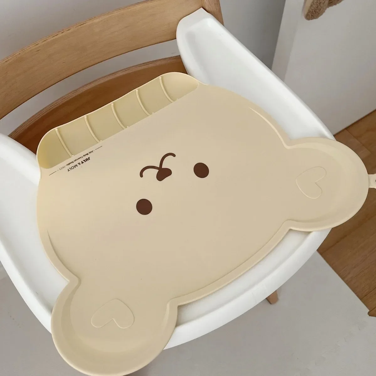 

Portable Baby Dining Mat Silicone Anti-Slip Heat Resistant Waterproof Child Ins Style Easy Cleaning Korean Style Restaurant Mat