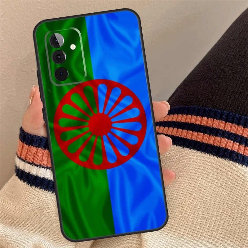 Gypsy Romani Roma Flag Case For Samsung Galaxy A13 A23 A33 A53 A12 A22 A32 A42 A52 A51 A71 A14 A24 A34 A54 Coque