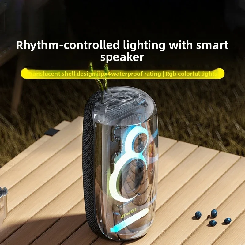 

Беспроводная портативная уличная Bluetooth-колонка с защитой от воды IPX6, объемным стереозвуком, разноцветной подсветкой и функцией TWS Bluetooth.