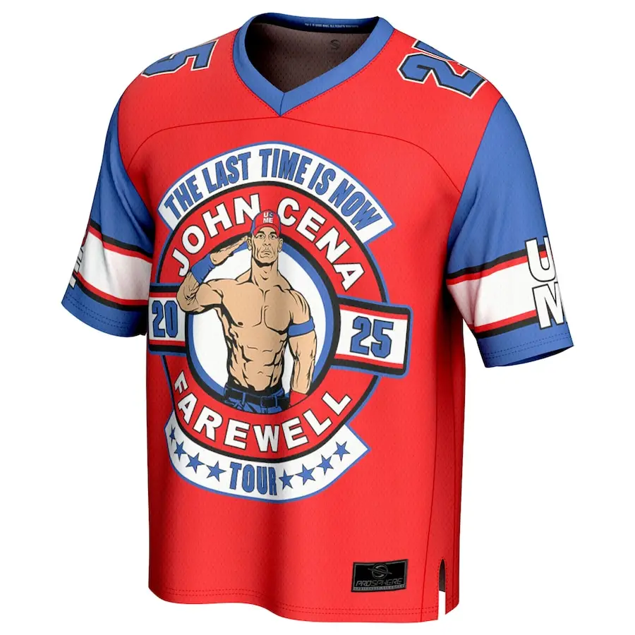 

Men's Red John Cena 2025 New T-Shirt Loose Comfortable Personalized High End Sweating and Breathable Suitable for Outdoor Sports