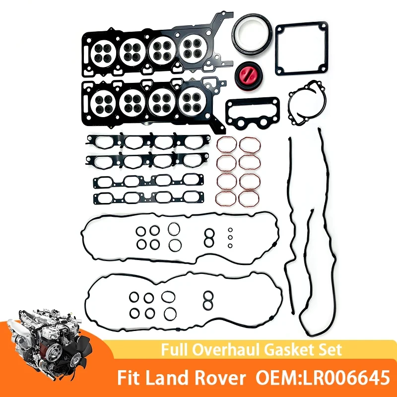 

Engine Overhaul Gasket Set Fit For Land Rover DISCOVERY L319 RANGE ROVER L322 L320 4.4T/L GAS 448PN LR006645 Car Accessories