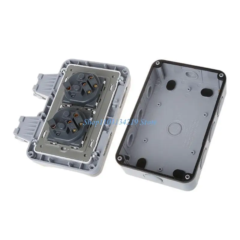N5KC Outdoor Wall Switch Socket IP66 Weather&Dust Proof Power Outlet EU Standard