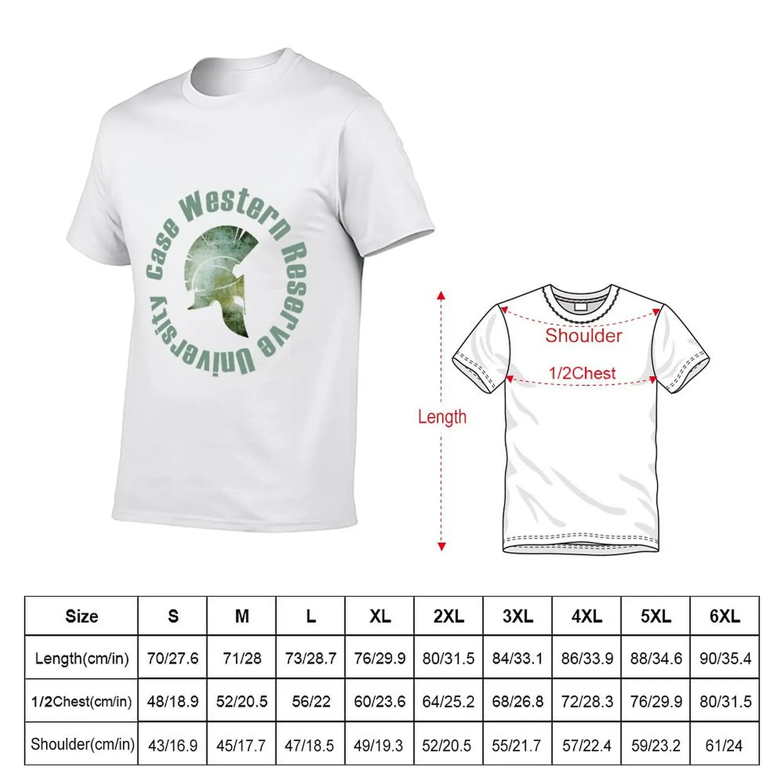 Case Western Reserve University Spartans T-Shirt Casual Lightweight Short Sleeve Top