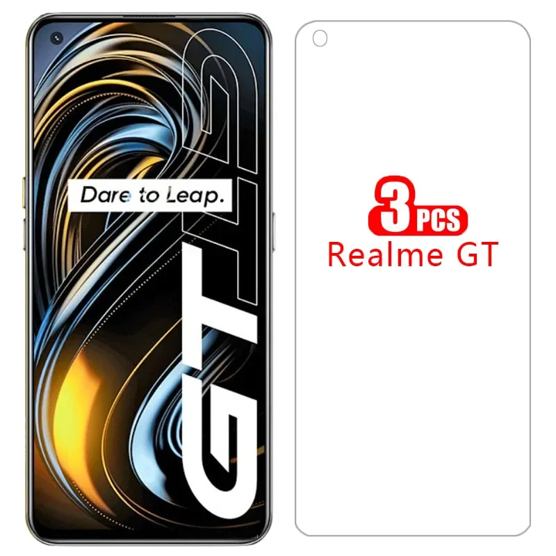 2 шт. защитных чехлов для Realme GT 5G, защитное стекло для экрана Realme GT 6.43, Coque Re