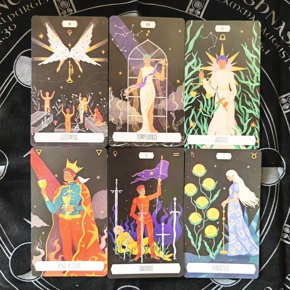 

Карты Таро по зодиаку, английские настольные игры, 78 шт., колода Таро