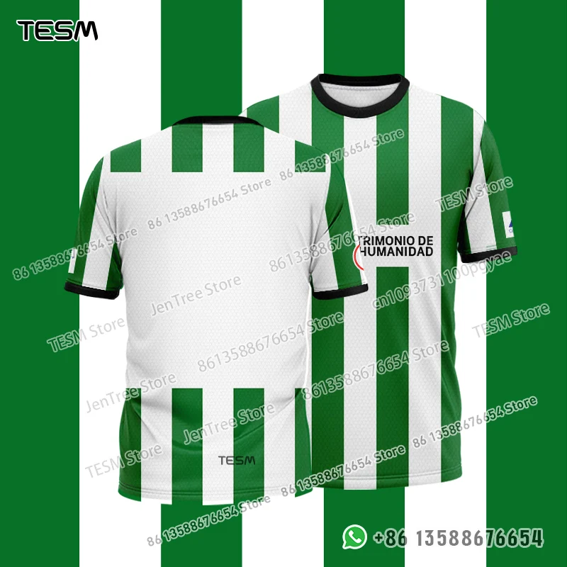 TESM-Camiseta Retro de Jersey para hombre, Top deportivo para mujer, pantalón corto informal para niños, camiseta transpirable con estampado de alta definición