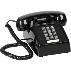 Retro Corded Phone with Indicator Vintage Desk Telephone for Landline Classic Desk Phone with Metal Base Old Landline Phones