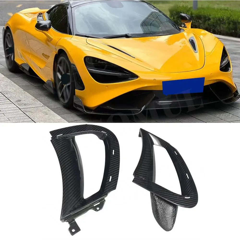 VACOMUL pour McLaren 720s pare-chocs avant évents d'air latéraux en Fiber de carbone pare-chocs avant entrée d'air inférieure Auto FRP Kits accessoires