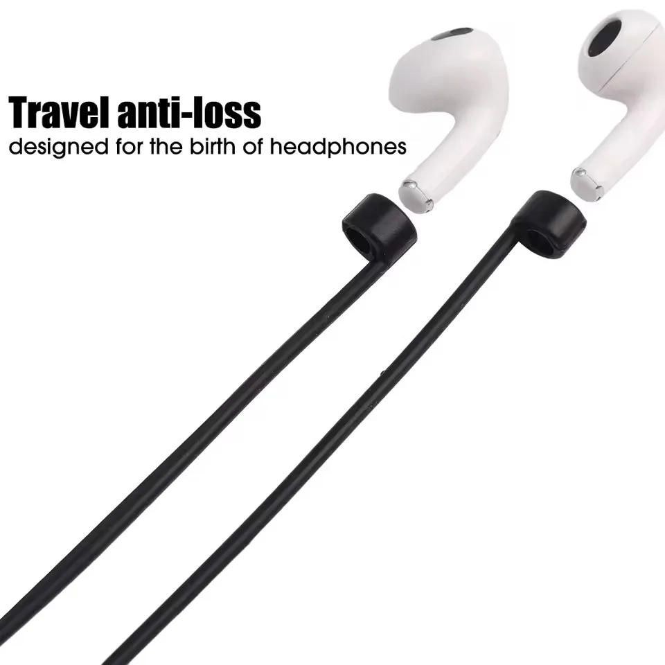 Anti-Lost Silicone Earphone Rope Holder Cable For AirPods 3 2 1 Pro Wireless Bluetooth Headphone Neck Sports Strap Cord String view 4