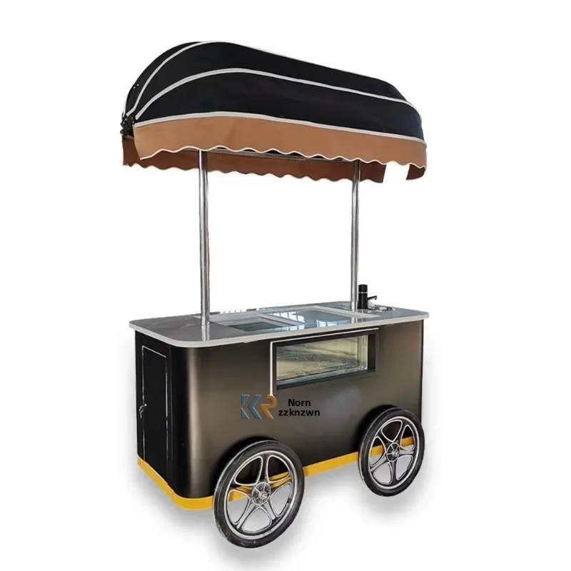 Foreign trade customized street sales economical ice cream truck hotel self-service freezer frozen beverage stall snack truck