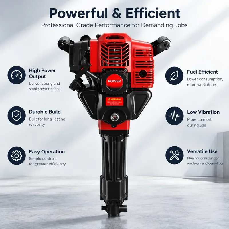 2800W 58CC 2-Stroke Multifunction Tree Transplanter Digging Root Machine Planting Shovel Rock Drill Earth Auger Garden Tool